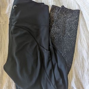 Size 6-8 ZYIA Active Compression Leggings with Pockets and Reflective Bottom